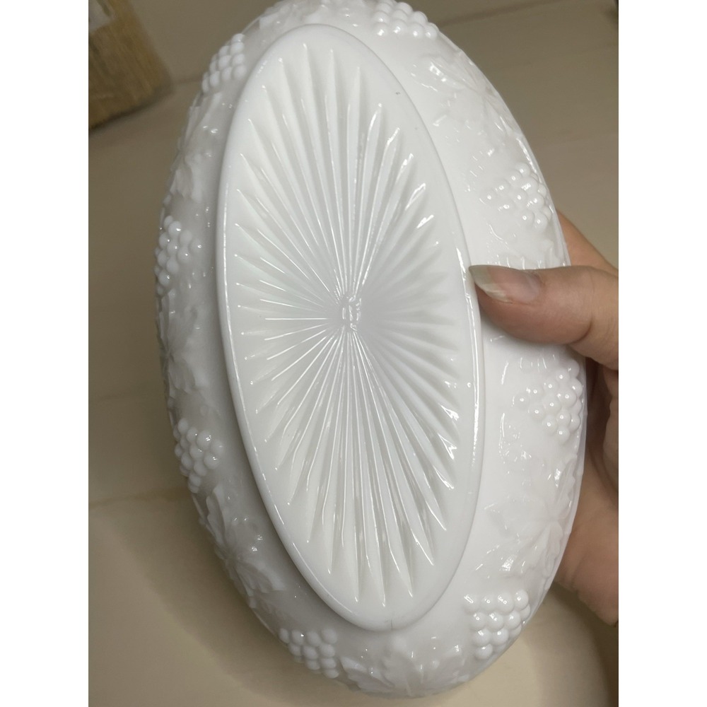 Vintage Grape Milk Glass, Imperial Glass-Ohio Corp. 1950-1980